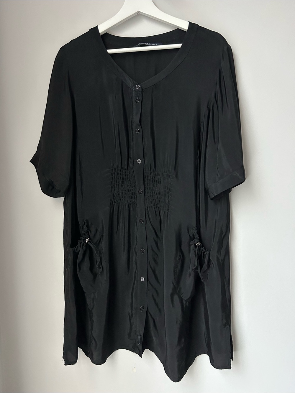 Marina Sport Button-Front Tunic Top